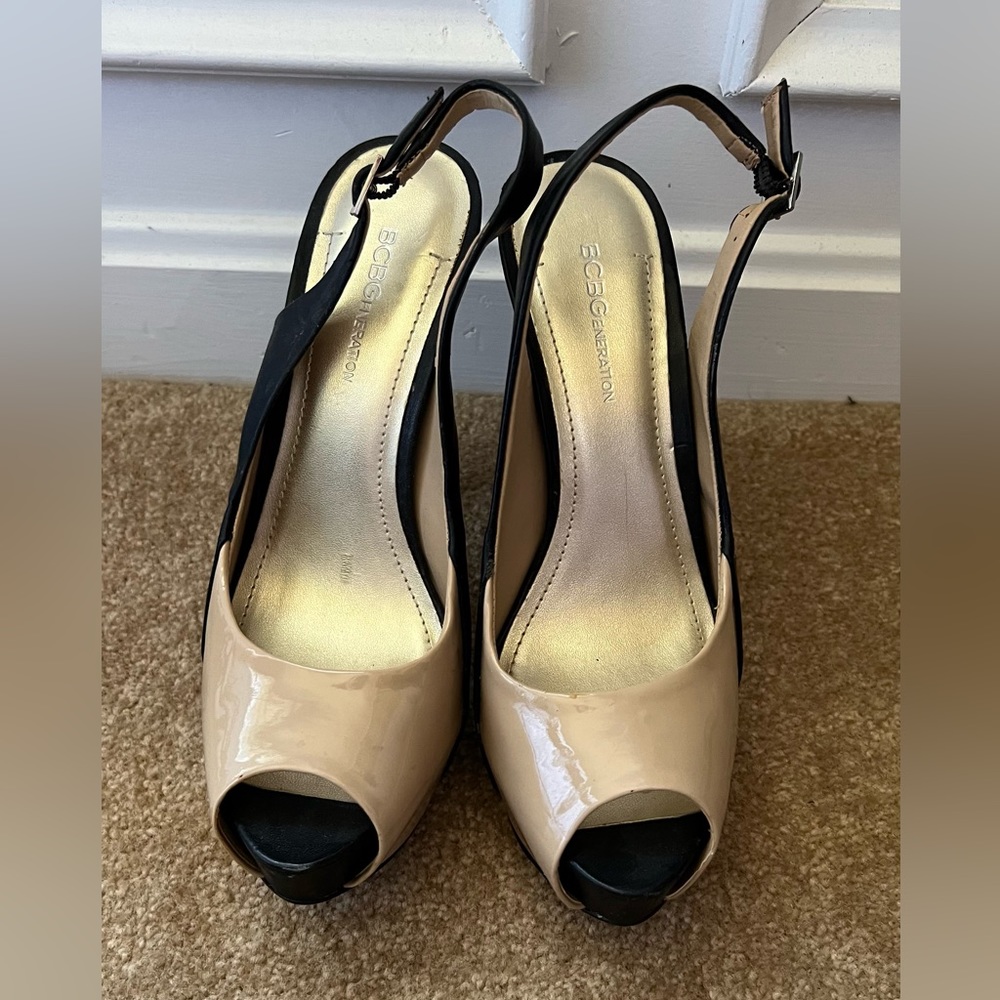BCBG shoes in size 8 with 5.5 inch heels